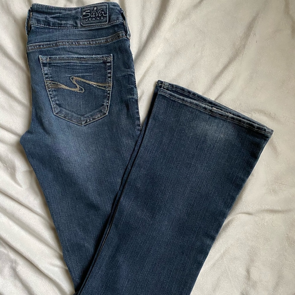 Silver Bootcut Jeans Size 27 X 33